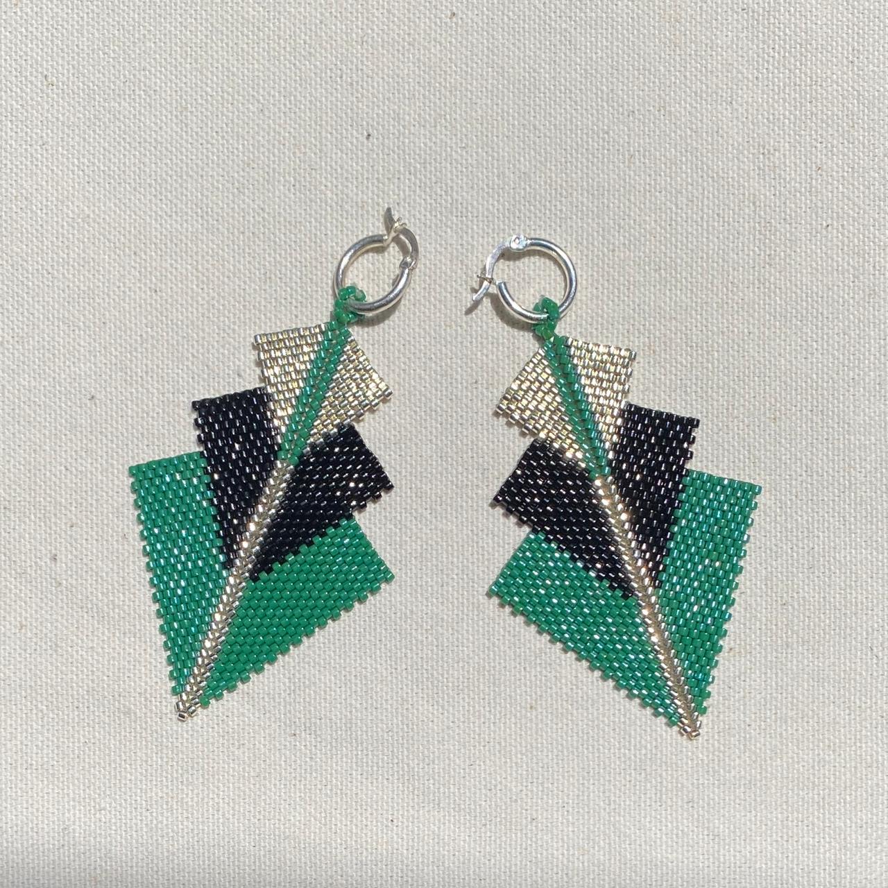 Aretes Danika Verde Esmeralda