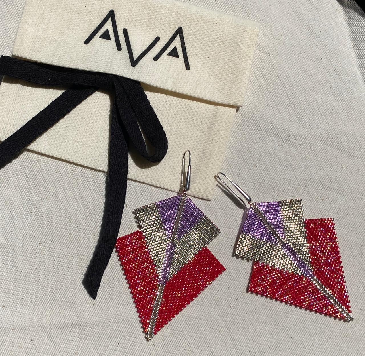 Aretes Sirius Rojo