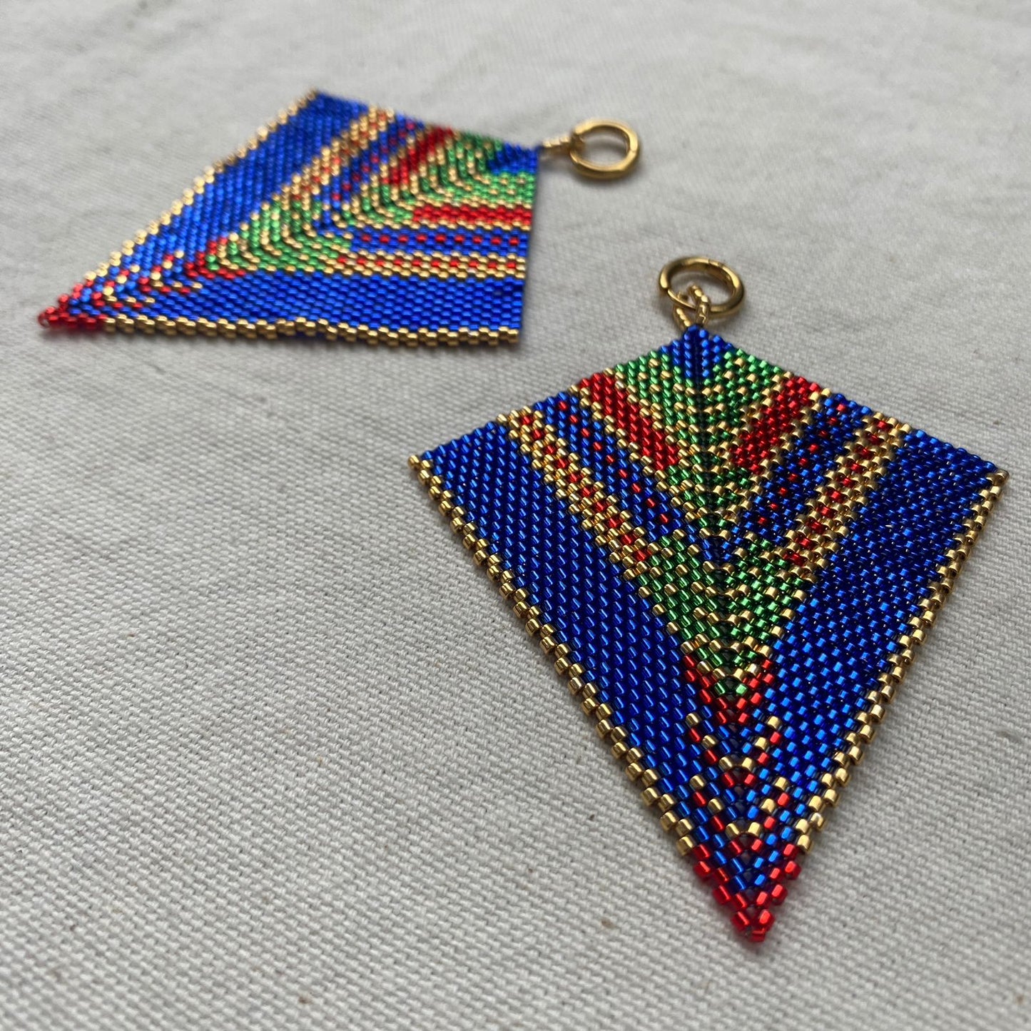 Aretes Penacho Azul