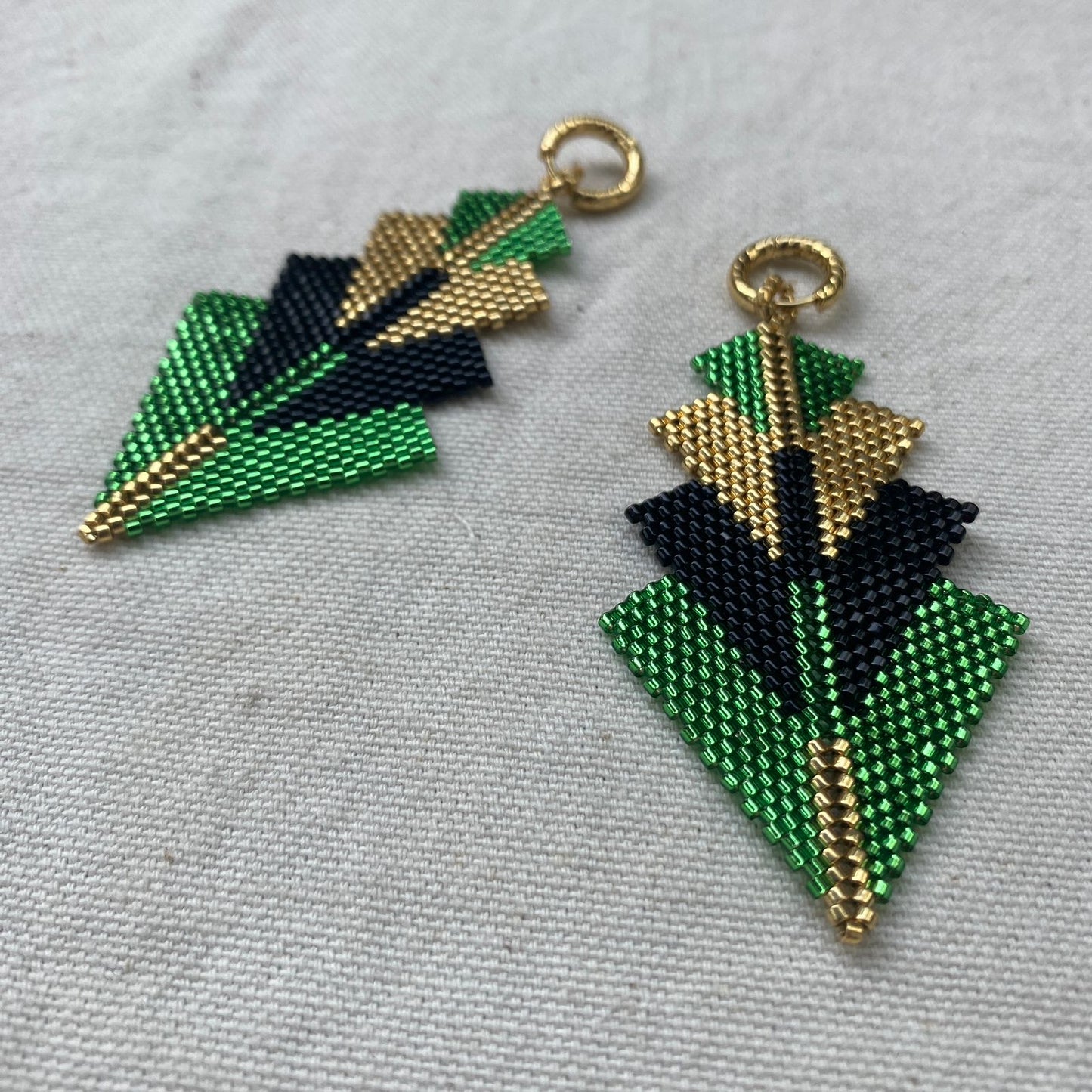 Aretes Rigel Verde Limón