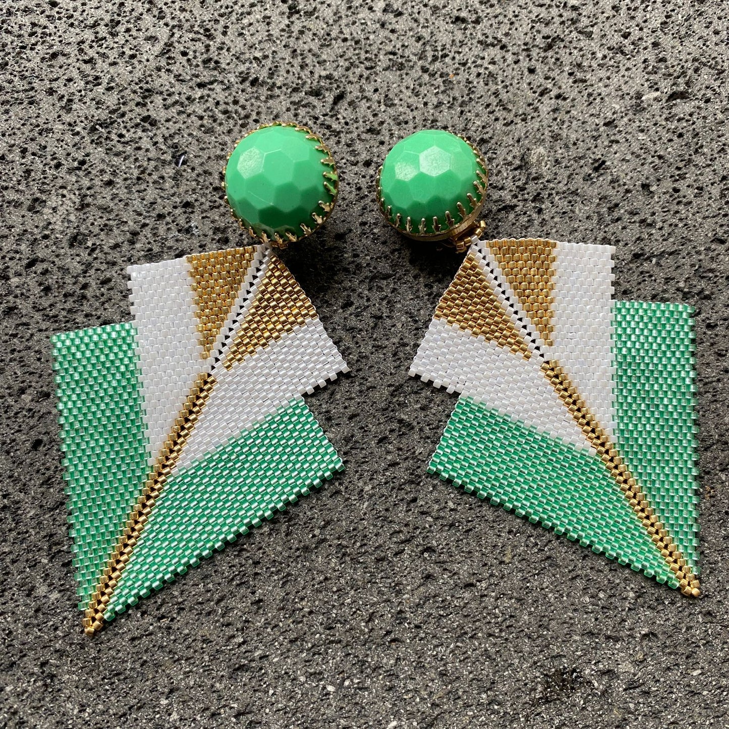 Clips Vintage Martillados Turquesa