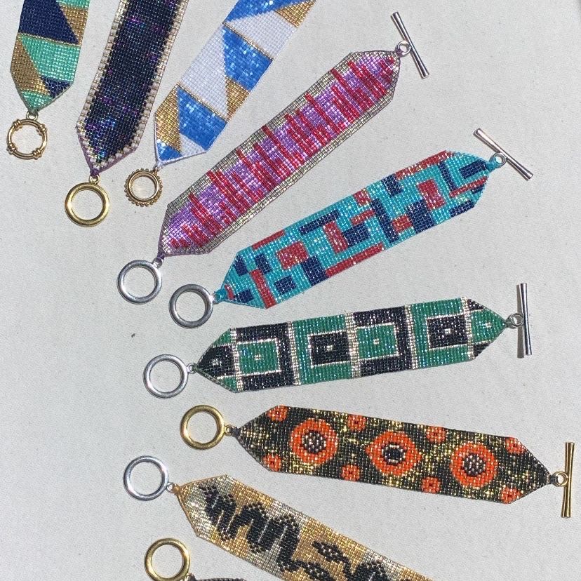 Pulsera Cempasúchitl Verde