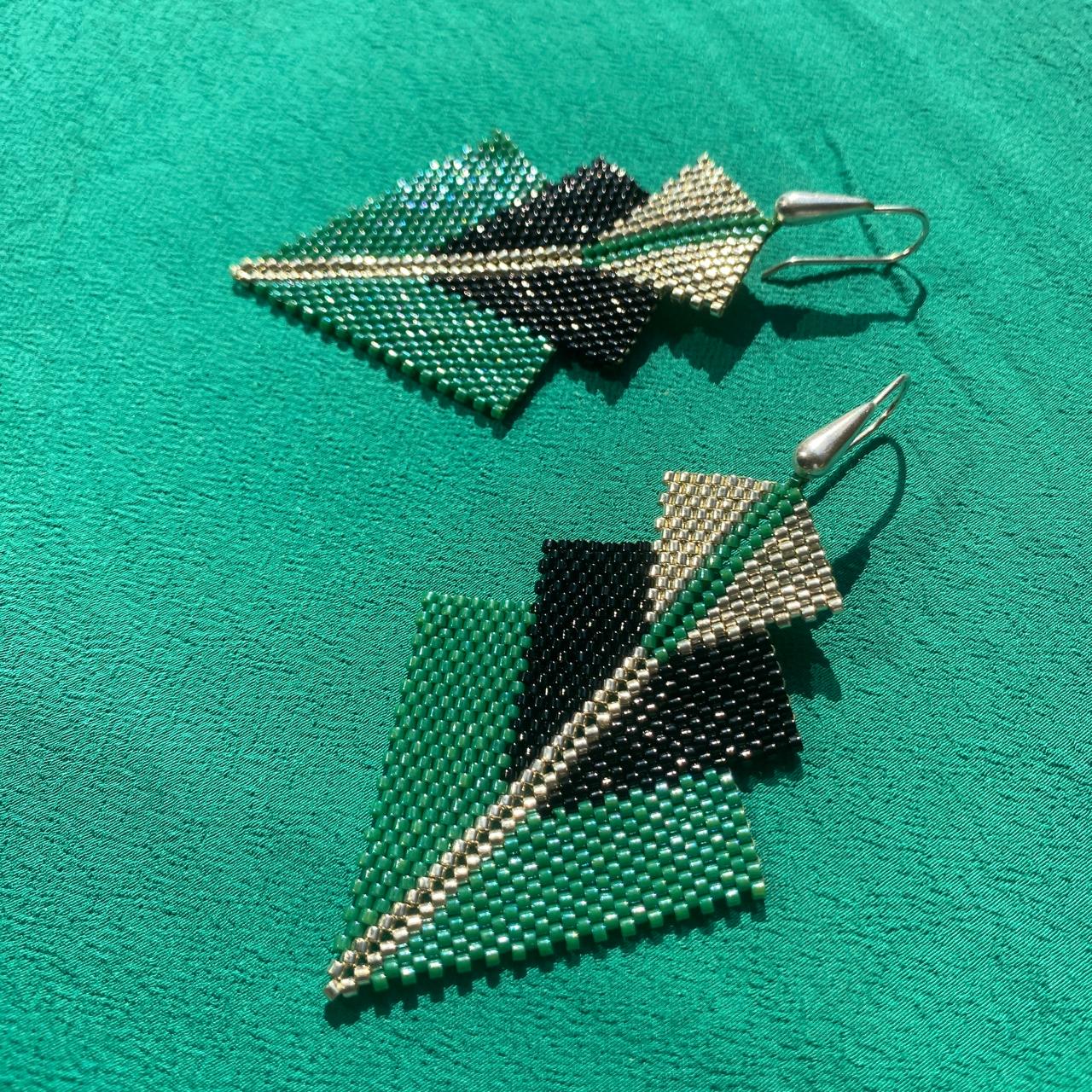 Aretes Danika Verde Esmeralda