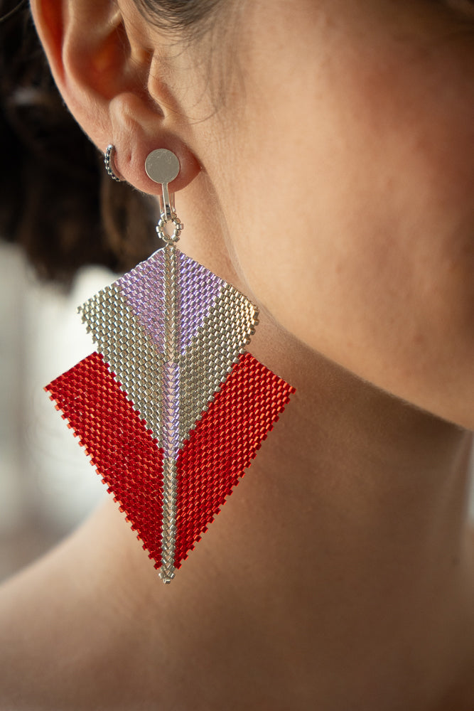 Aretes Sirius Rojo