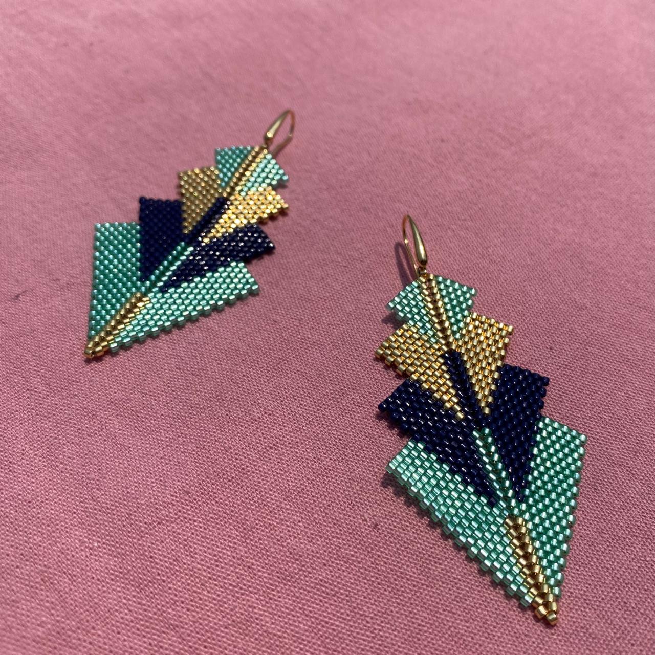 Aretes Rigel Verde Agua