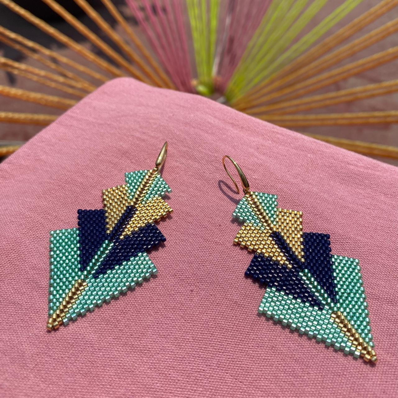 Aretes Rigel Verde Agua