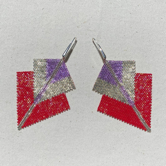 Aretes Sirius Rojo
