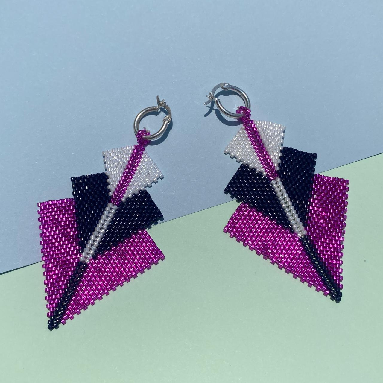 Aretes Danika Fushia