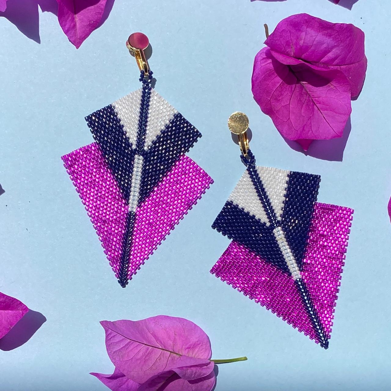 Aretes Sirius Fushia