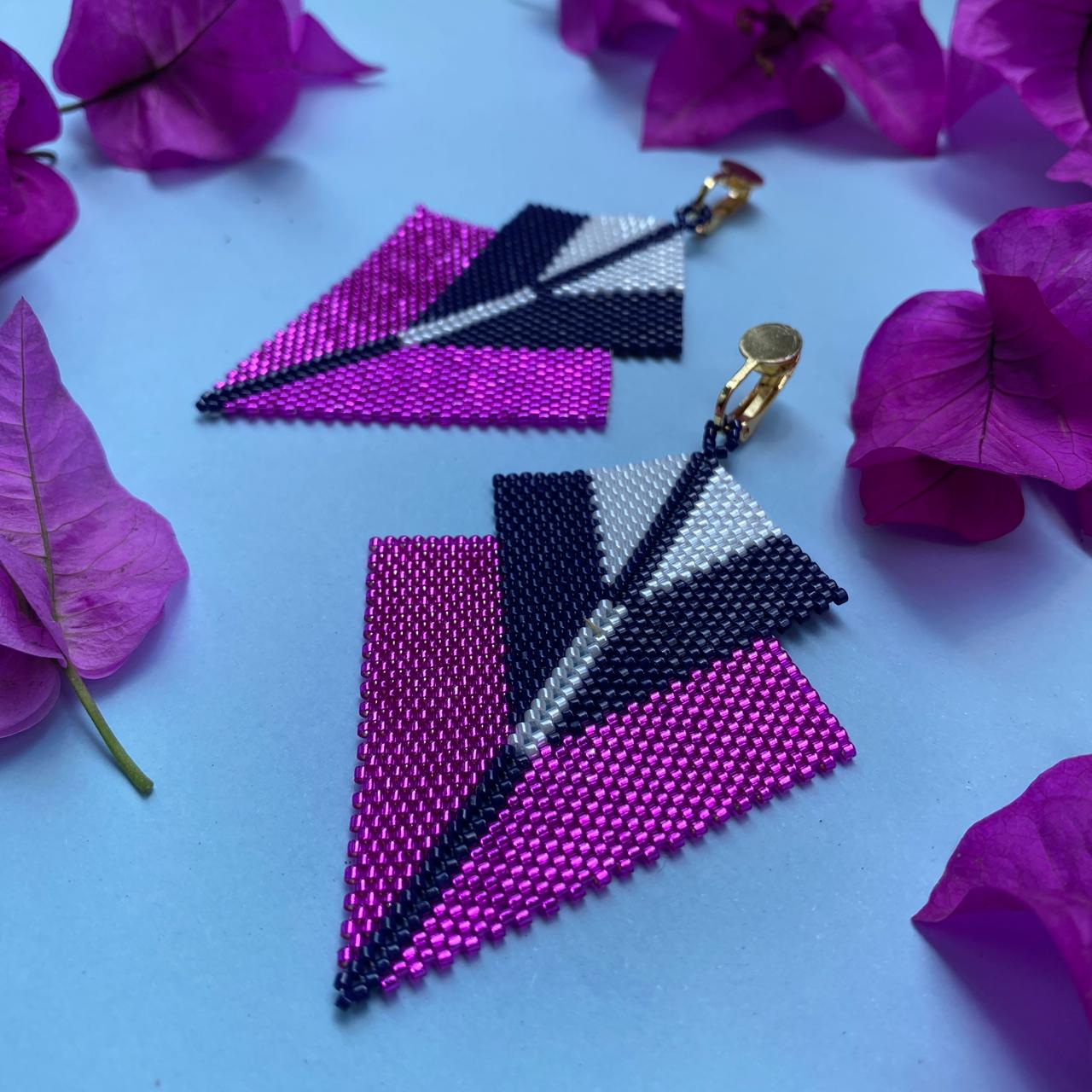 Aretes Sirius Fushia