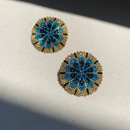 Aretes Juno Azul Eléctrico