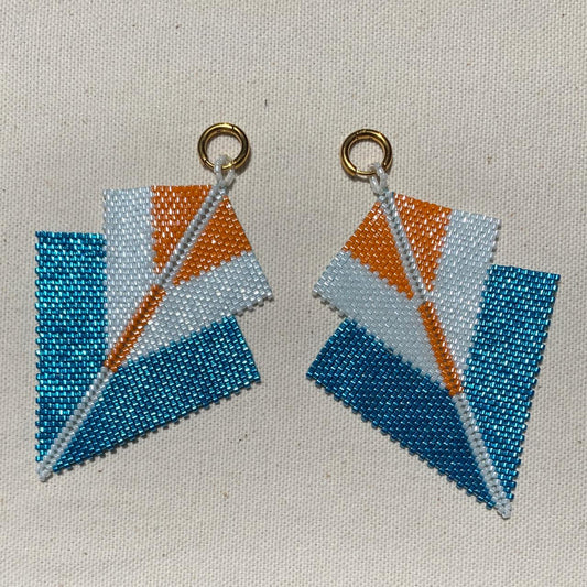 Aretes Sirius Azul Eléctrico