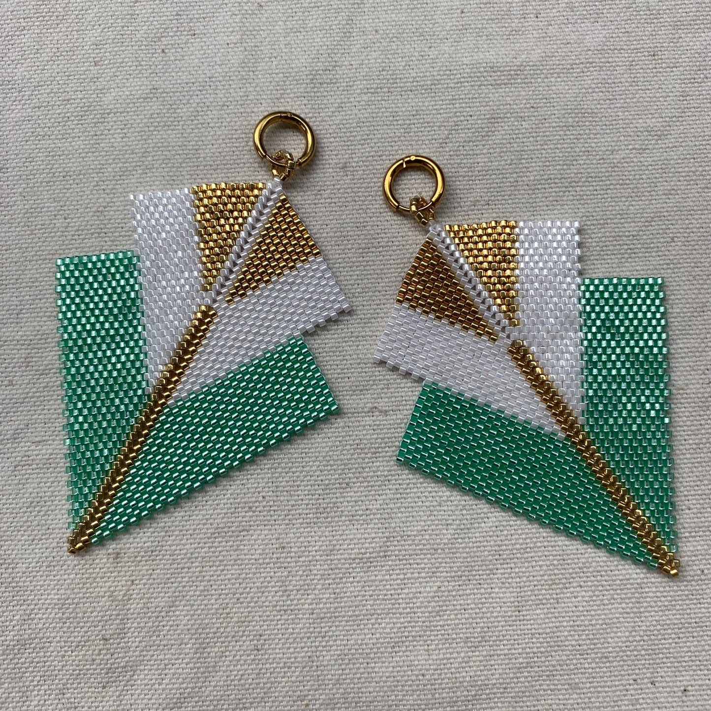 Aretes Sirius Verde Agua