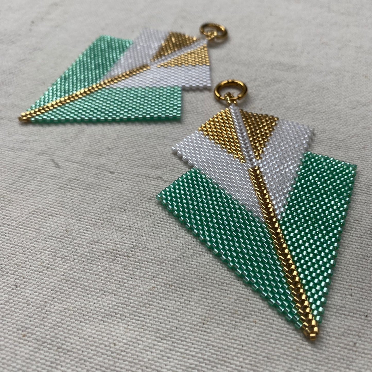 Aretes Sirius Verde Agua