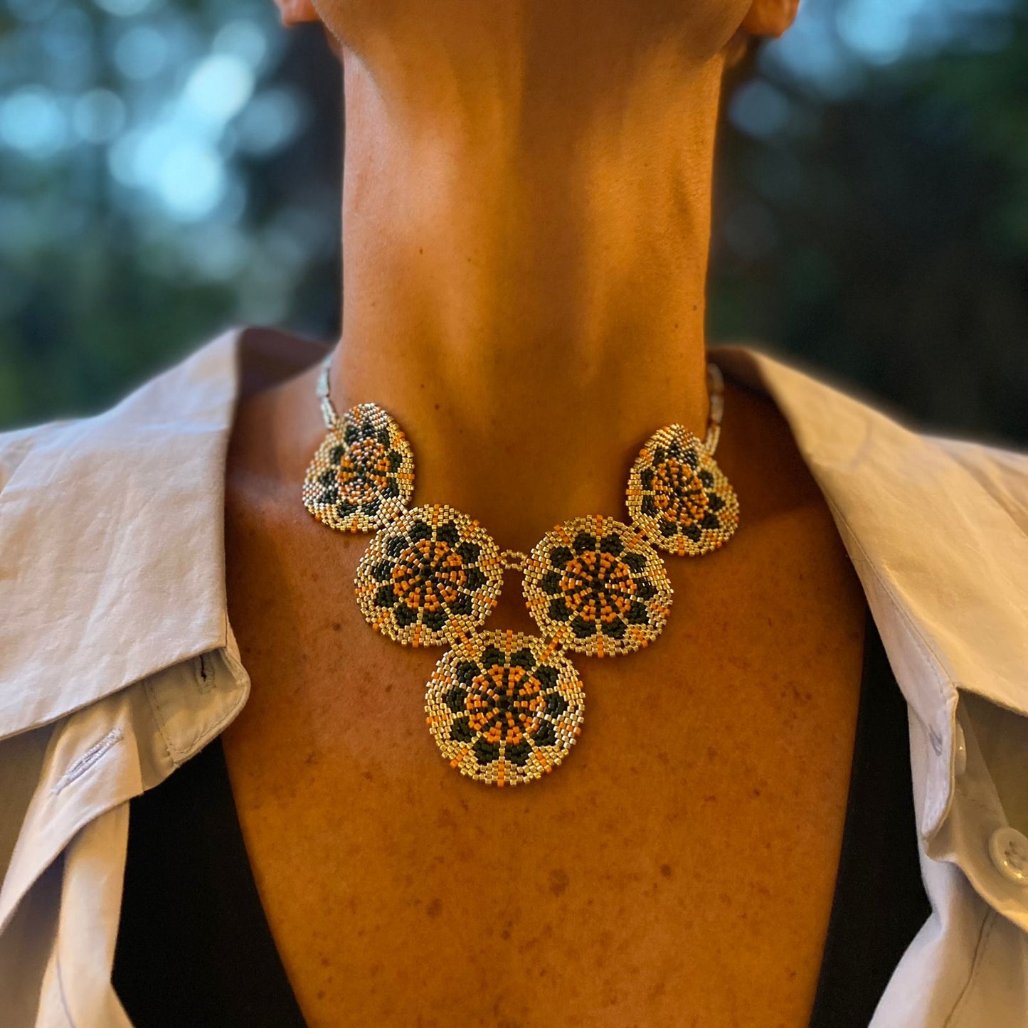 Collar Cempasúchitl