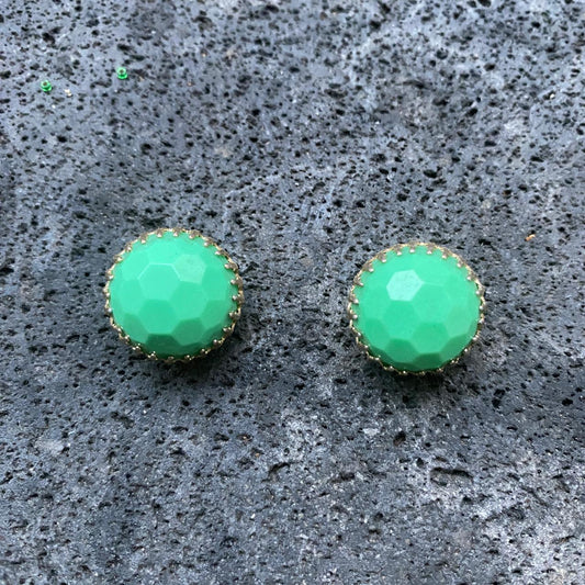 Clips Vintage Martillados Turquesa