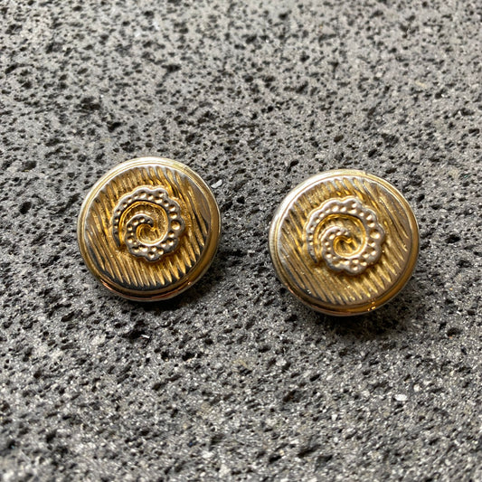 Clips Vintage Caracol Dorado