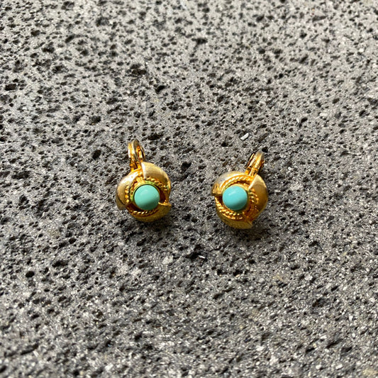 Clips Vintage Azul Turquesa