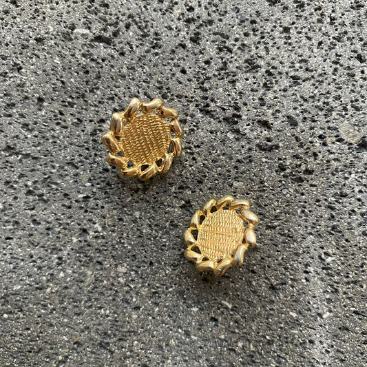 Clips Vintage Flor Dorado