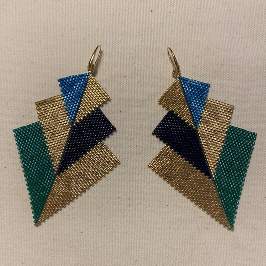 Aretes Cygni Pavo Real - Asimétrico