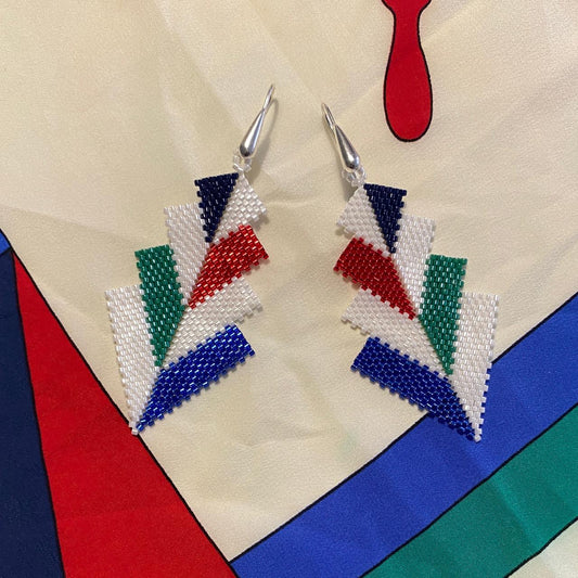 Aretes Rigel Blanco y Colores