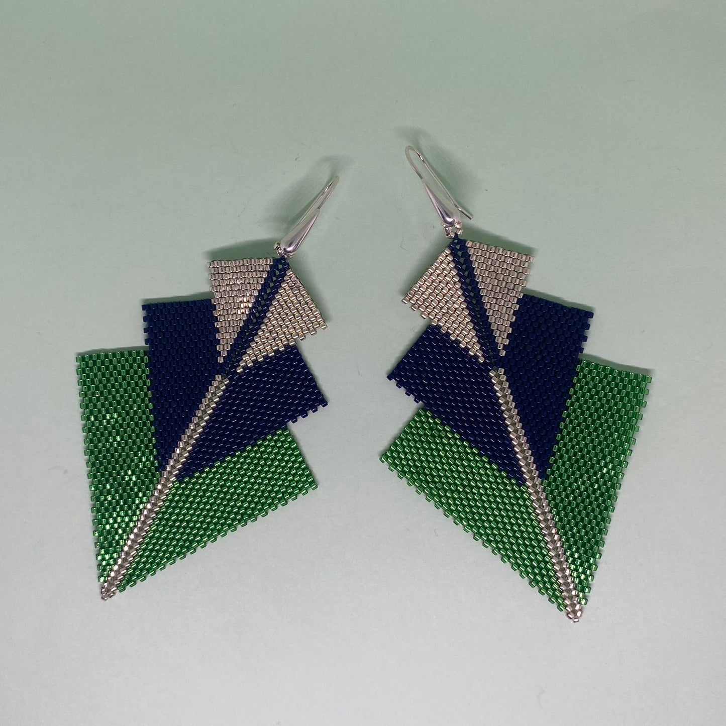 Aretes Cygni Verde Limón