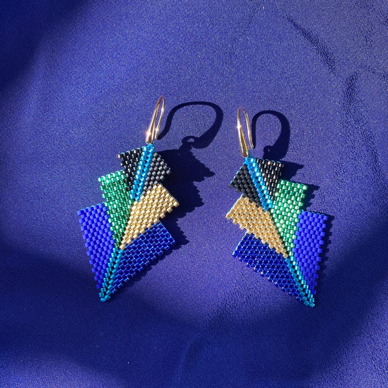 Aretes Mini Rigel Pavo Real