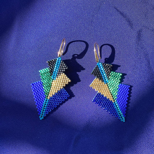 Aretes Mini Rigel Pavo Real