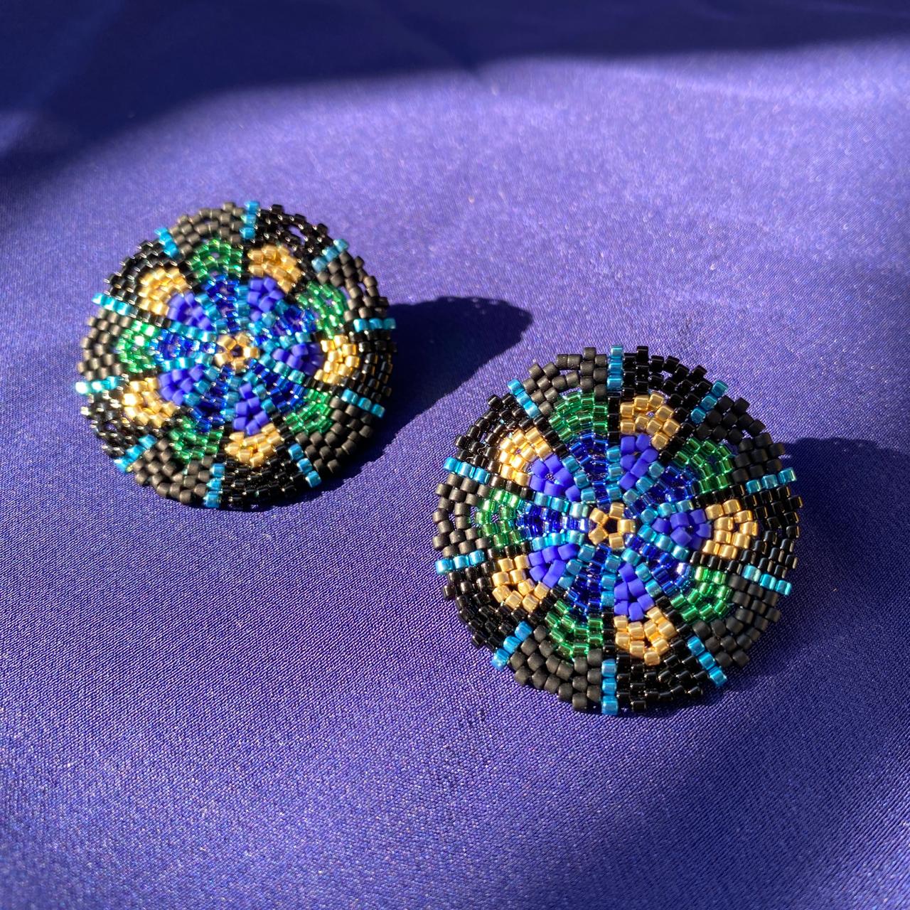 Aretes Juno Pavo Real