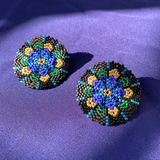 Aretes Juno Pavo Real