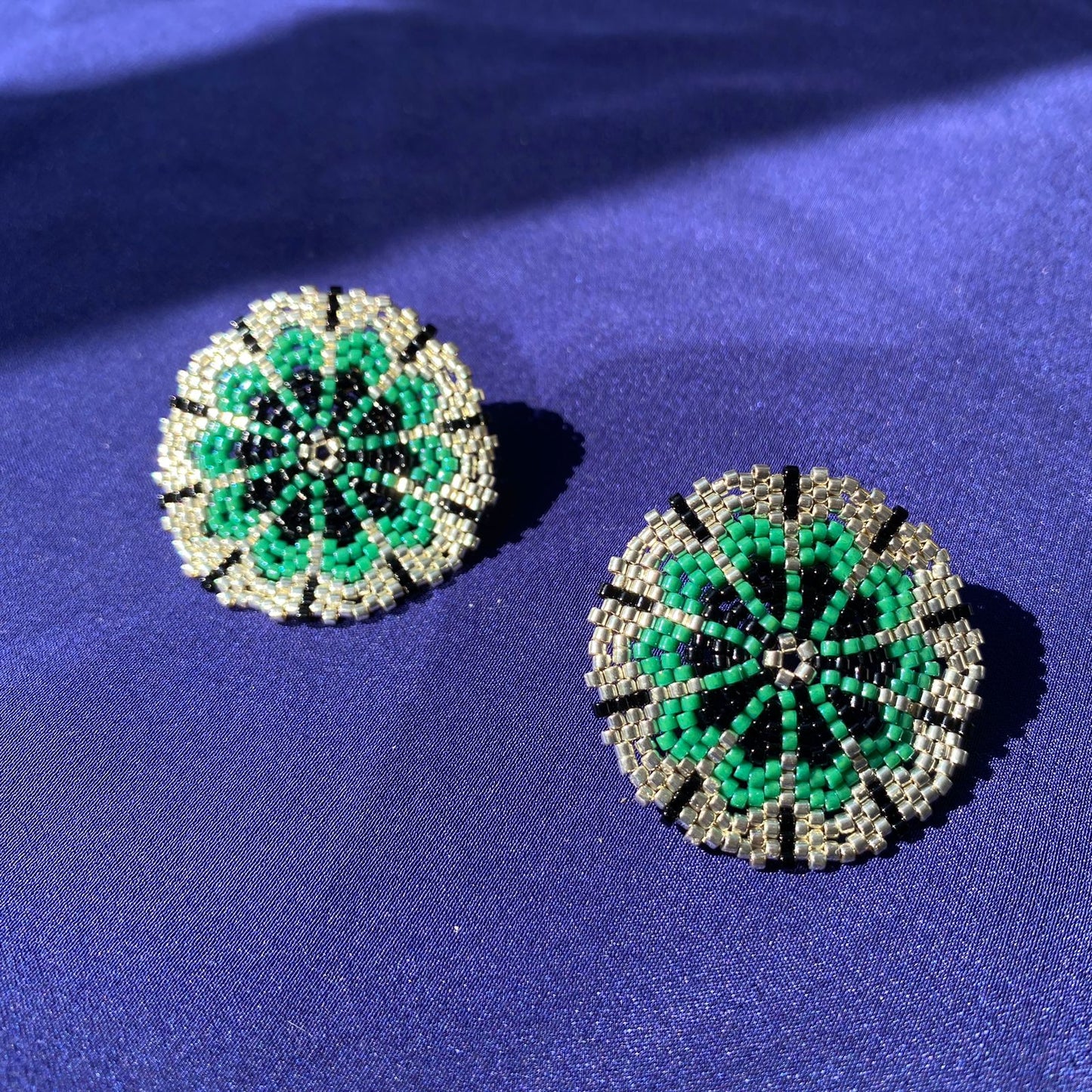 Aretes Juno Verde Esmeralda