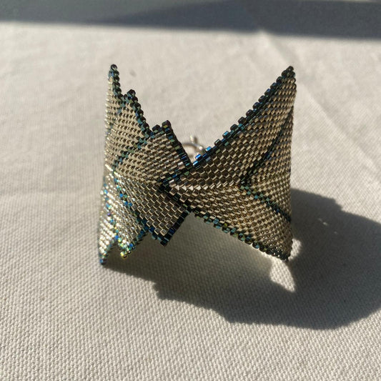 Pulsera Vega Plateado y Verde