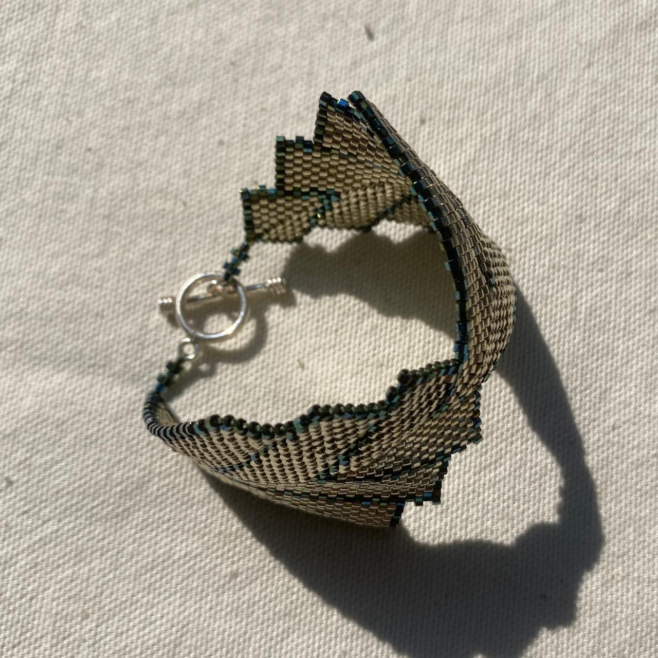 Pulsera Vega Plateado y Verde