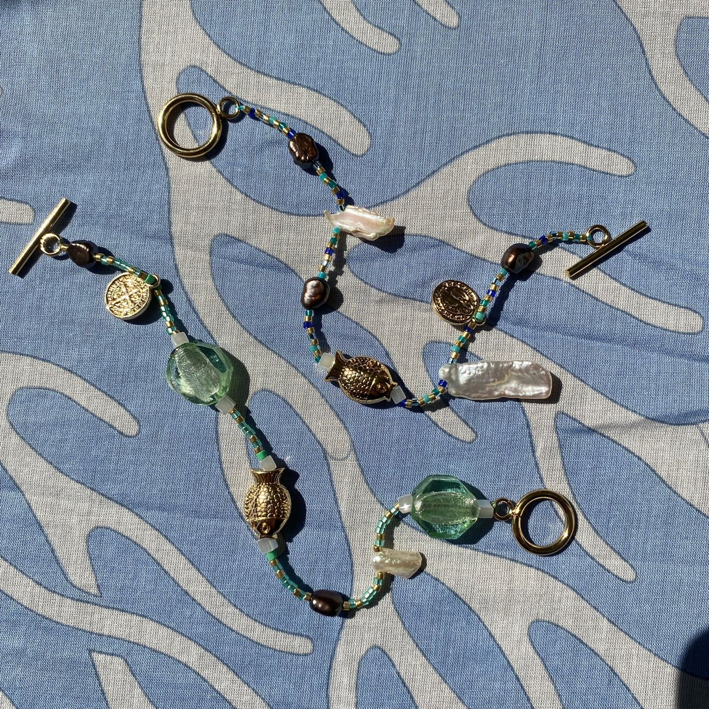 Pulsera Milagritos del Mar - Baño de Oro