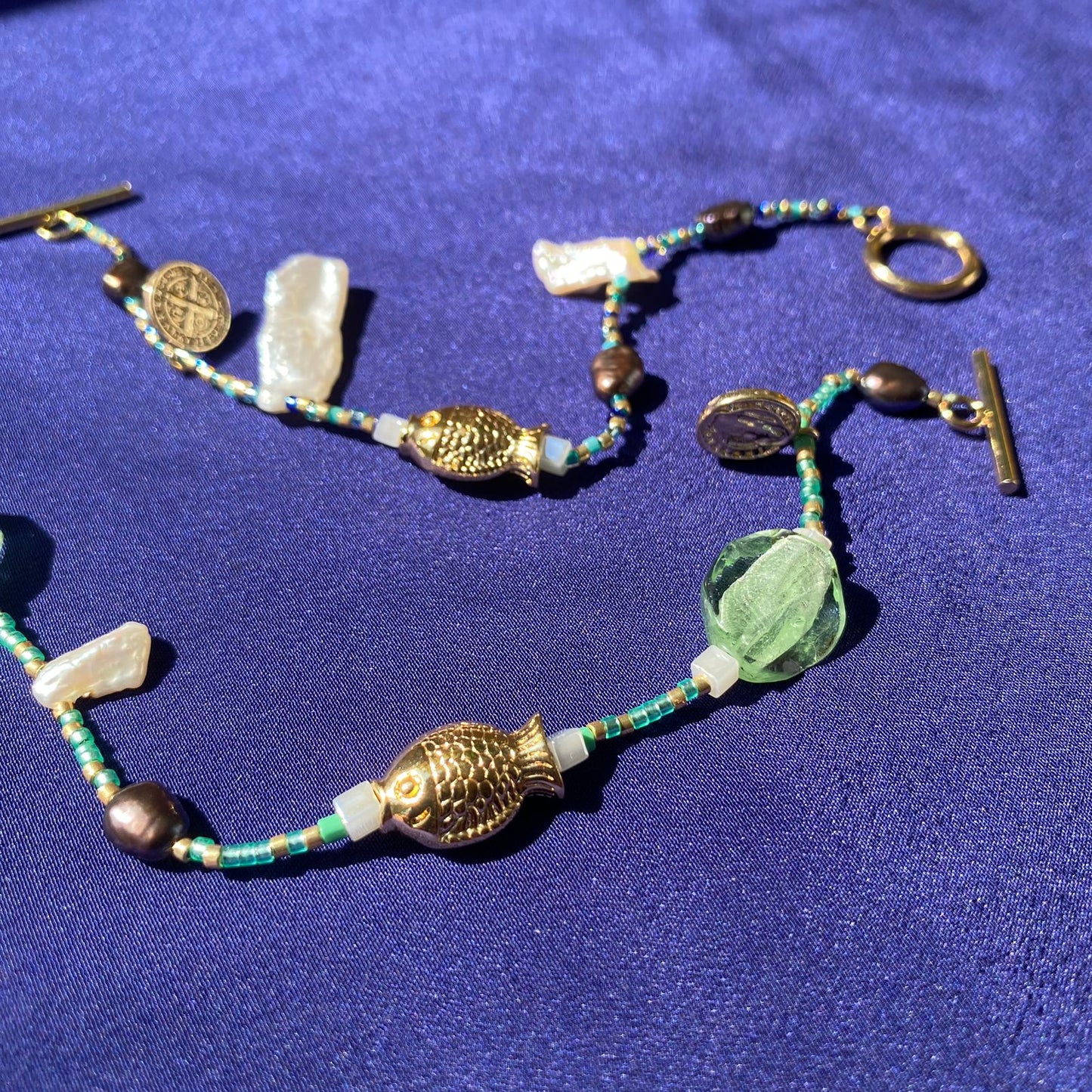 Pulsera Milagritos del Mar - Baño de Oro