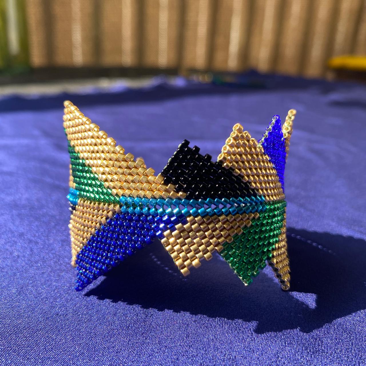 Brazalete Capella Pavo Real - Asimétrico