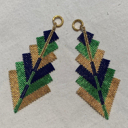 Aretes Prabhas Verde Limón