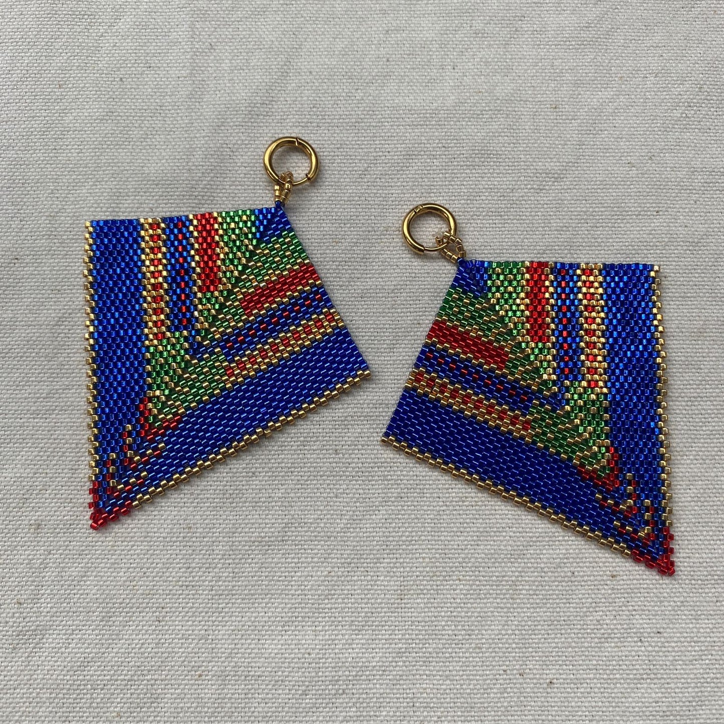 Aretes Penacho Azul