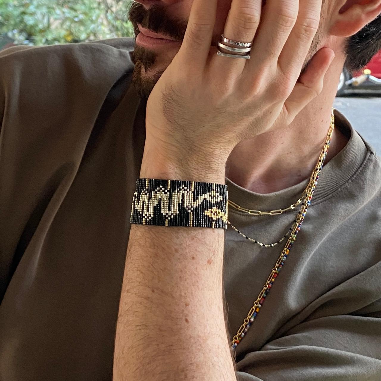 Pulsera Serpiente Negro