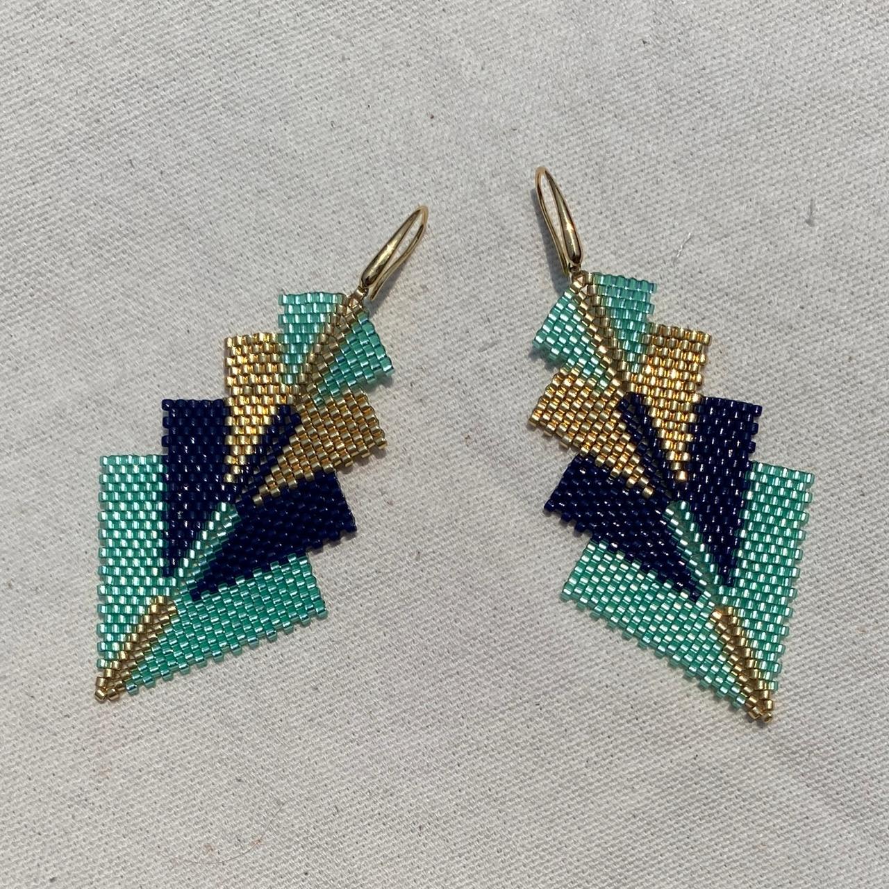 Aretes Rigel Verde Agua