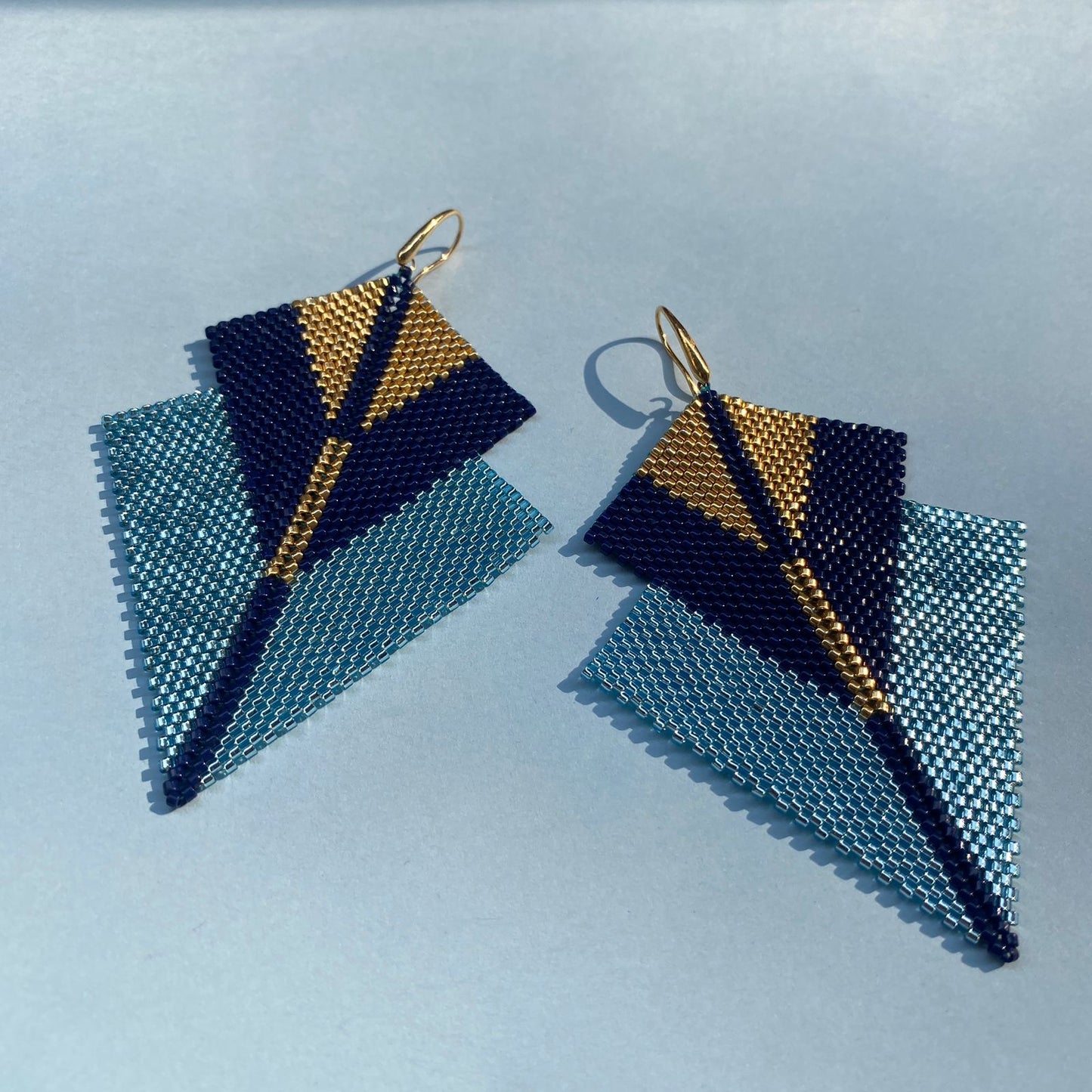 Aretes Sirius Azul Claro