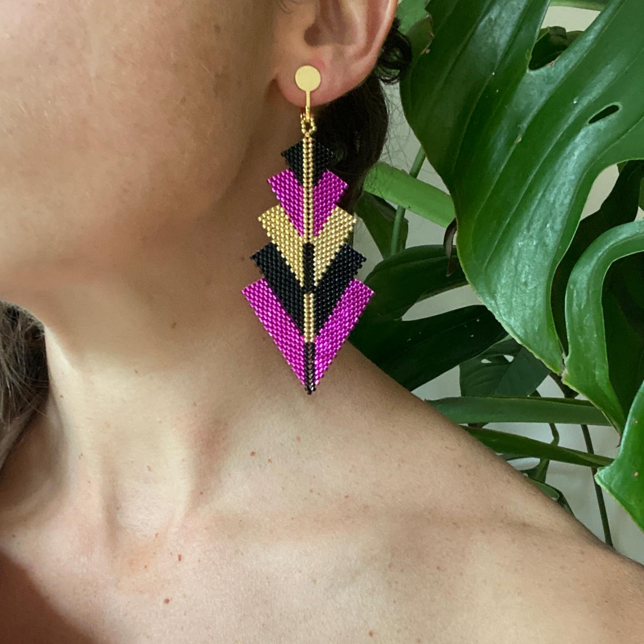 Aretes Capella Fushia