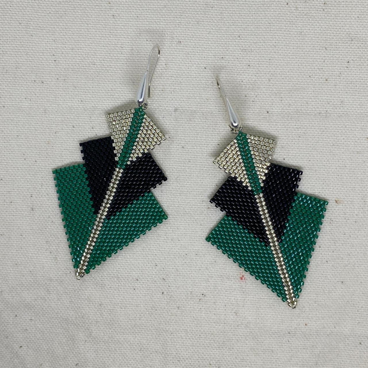 Aretes Danika Verde Esmeralda