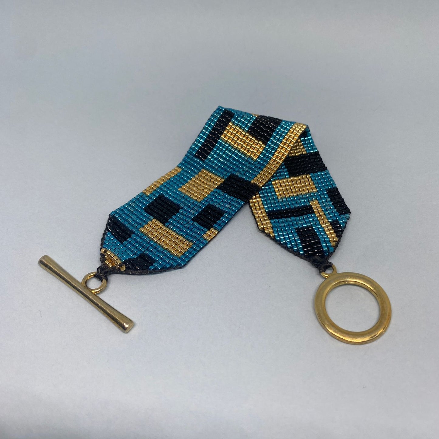 Pulsera Rectángulos Azul Eléctrico