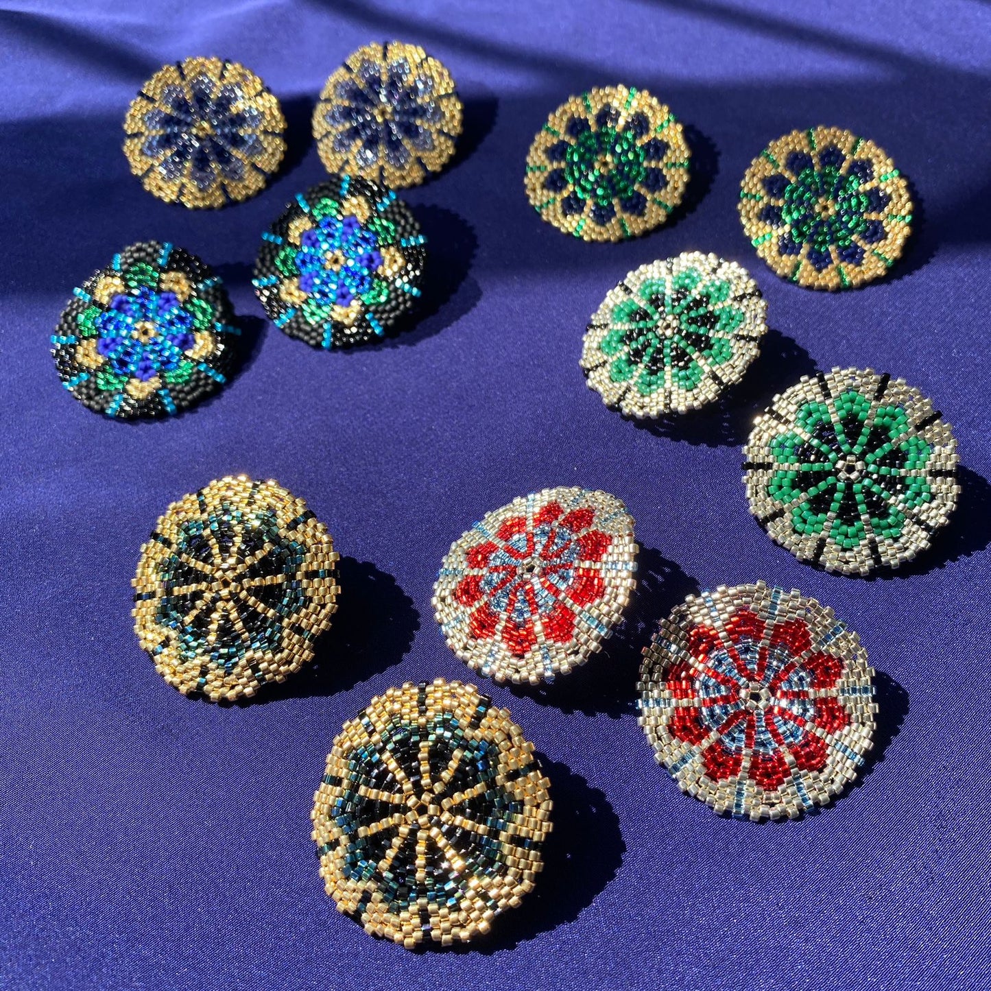 Aretes Juno Verde y Negro