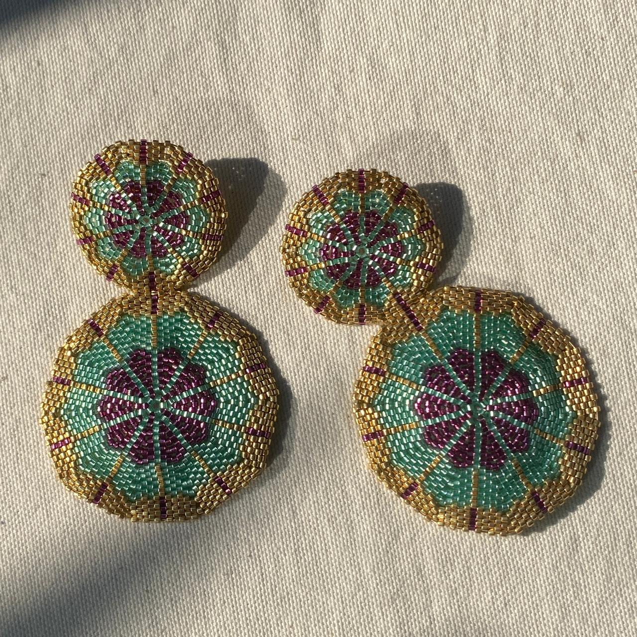 Aretes Casiopea Verde Agua