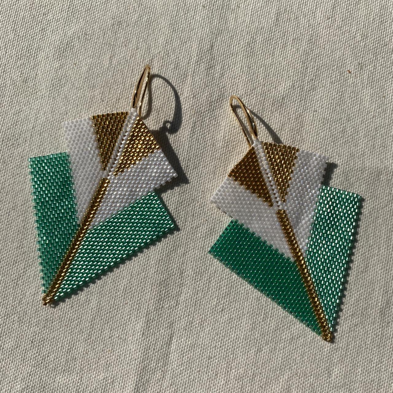 Aretes Sirius Verde Agua