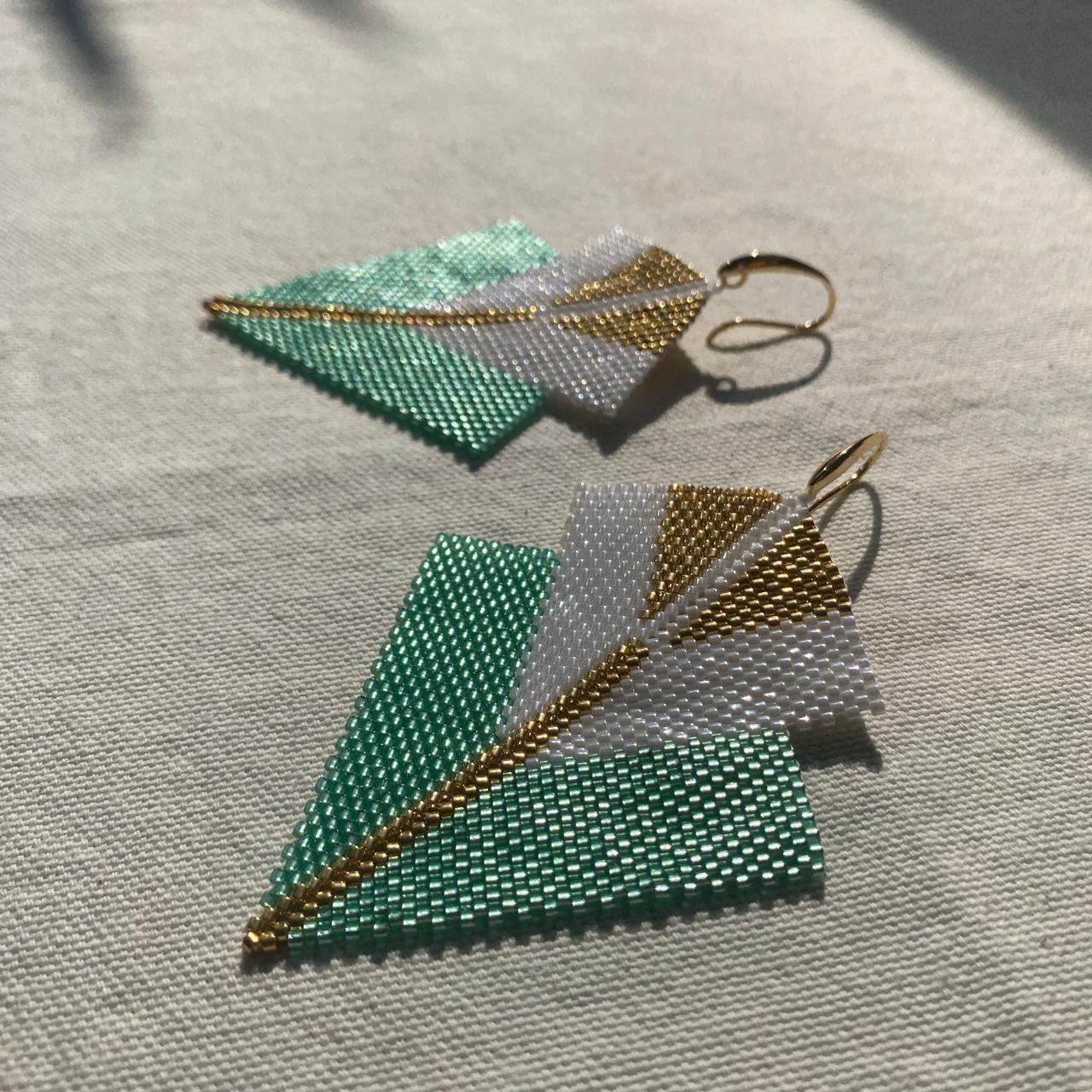 Aretes Sirius Verde Agua