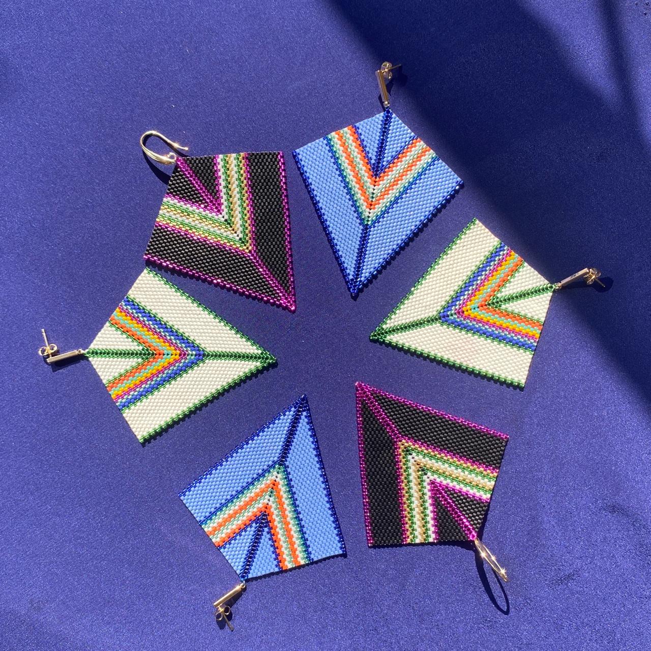 Aretes Penacho Negro