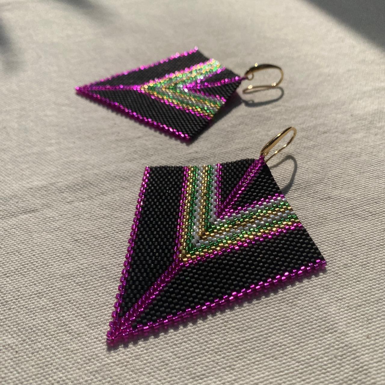 Aretes Penacho Negro